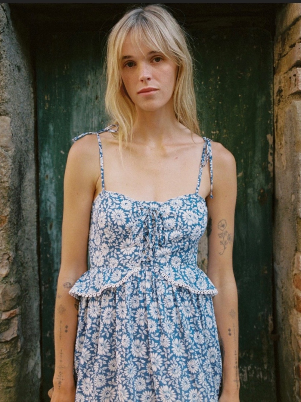 Christy Dawn Leonor Dress in Aster Field Lapis NWT | Size L